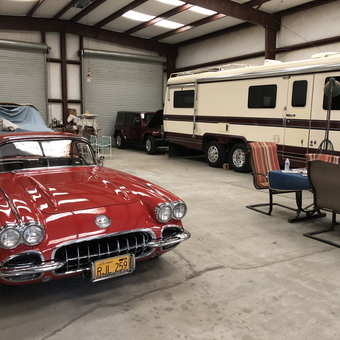 Classic Red Corvette and RV in Spacious Garage - Frank from Chino, CA