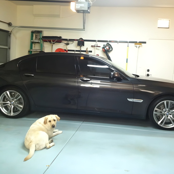 Luxury Sedan in Organized Garage with Wall Storage - Goody's Garage from Simi Valley, CA