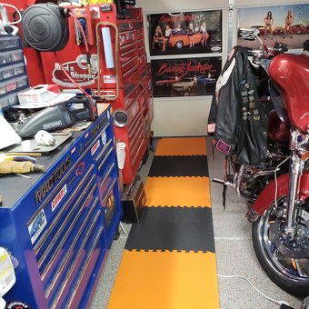 Organized Garage With Tool Chests and Floor Tiles - Rick from San Tan Valley, AZ