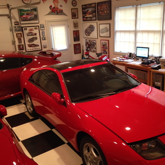 Red Sports Cars, Framed Art, and Office Desk - Mark from Finksburg, MD