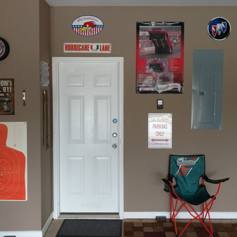 Garage Decor with Signs, Posters, and Chair - Scotty Mack from Columbus, GA