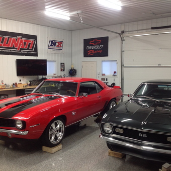 Classic Chevy Muscle Cars in Organized Garage - Trevor from Red Deer county, Alberta