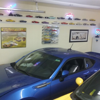 Garage With Diecast Cars, Neon Signs, Gas Pump - Bryan from Stuart, FL