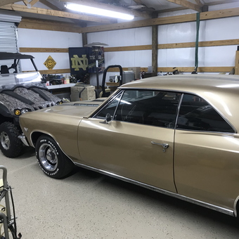 Classic Gold Car and ATV in Organized Garage - JohnnyB from Hallsville, TX