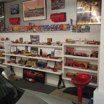 Corvette Diecast Cars, Signs, and Posters Display - Bob from Douglasville, GA