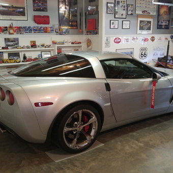Corvette Garage with Wall Art and Diecast Cars - Bob from Douglasville, GA