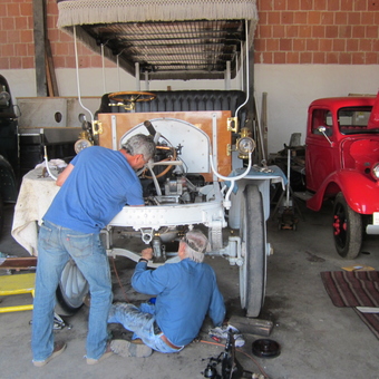 Classic Car Restoration with Vintage Vehicles - Motor Transport Museum from Campo, CA