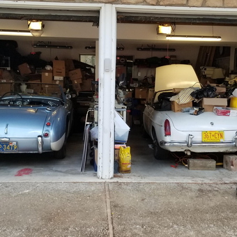 Classic Convertibles, Storage Shelves, and Tools in Garage - Ira from Portland, OR
