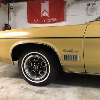 Classic Oldsmobile Garage with Tools and Banner - Pat from Danville, VA