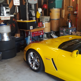Yellow Sports Car, Tool Storage, Signs in Garage - Pete from Pomona, CA