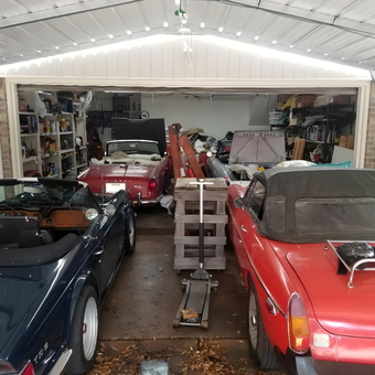 Classic Convertibles and Organized Garage Storage - Dave from Dallas, TX
