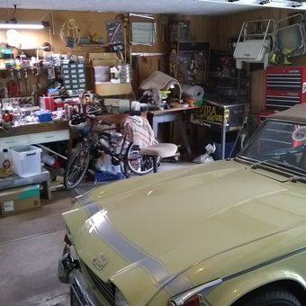 Classic Car, Workbench, Tool Chest and Bicycles - Bob from Sunset Valley, TX