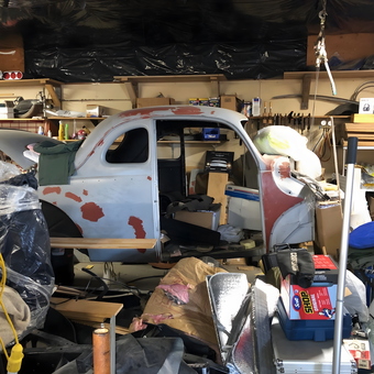 Classic Car Restoration Project in Busy Home Garage - phread from MINOT, ND