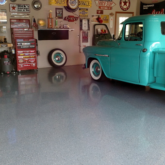 Classic Chevy Garage with Retro Signs and Tool Chest - Rick from Ponte Vedra, FL