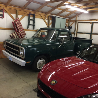 Classic Truck and Sports Car in Organized Garage - Randy from Louisville, KY