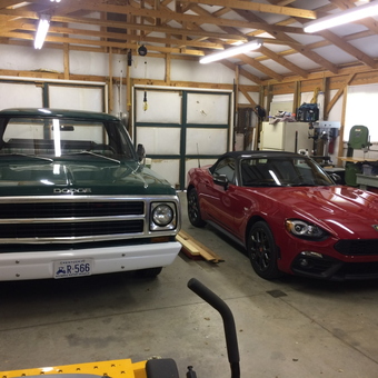 Classic Dodge Truck and Red Convertible in Spacious Garage - Randy from Louisville, KY
