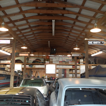 Classic Car Garage with Street Signs and Storage - Doug from Bainbridge, GA