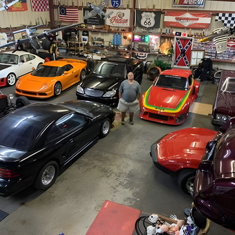 Classic and Sports Car Collection in a Decorated Garage - Travi from Bradenton, FL