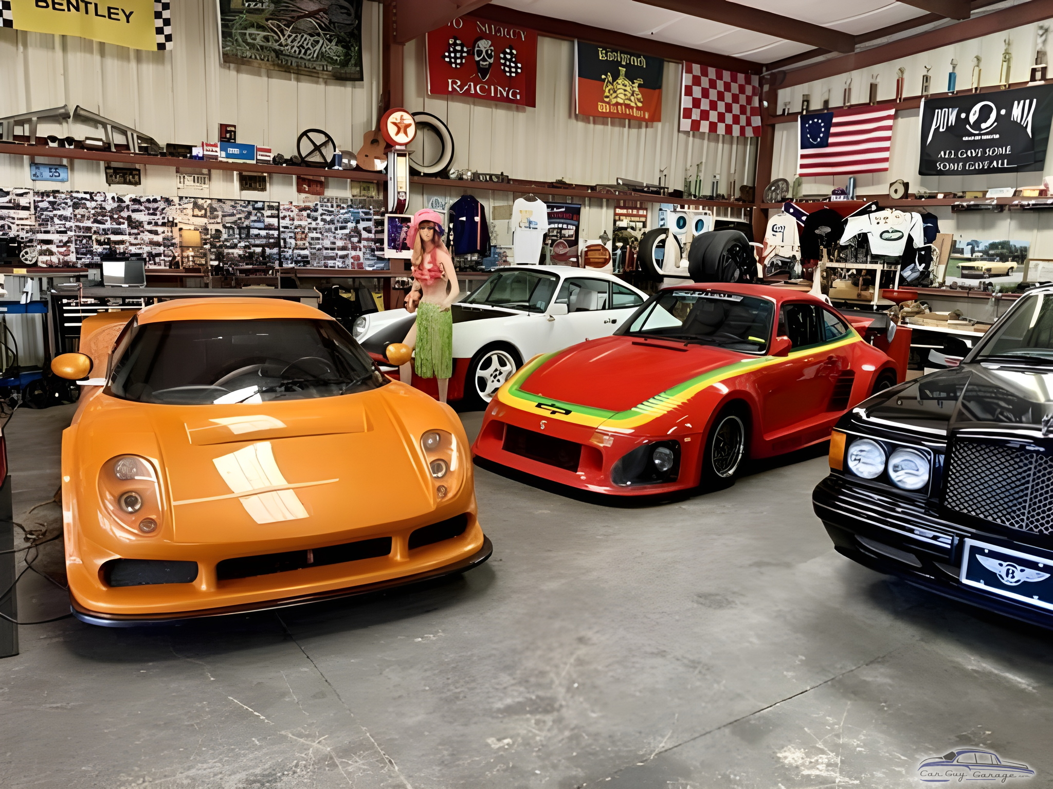 Exotic Sports Cars and Decor in Custom Garage - Travi from Bradenton, FL