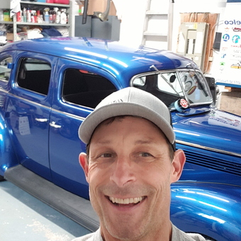 Classic Blue Car, Tool Chest, and Garage Storage - Mikey from Waterloo