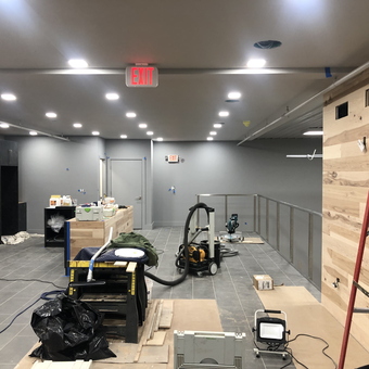 Modern Garage Renovation with Cabinets and Lighting - Greg from Bartlett, IL