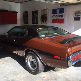 Classic Mopar Garage with Wall Art and Storage Cabinets - Larry from North Arlington, NJ