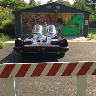 Batmobile Replica and Themed Garage Mural - Bill from Burtonsville, MD