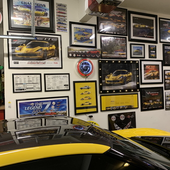 Corvette Wall Art and Neon Sign Garage Display - Dan from Flowery Branch, GA