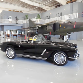 Classic Black Convertible and Jet in Spacious Garage - Bill