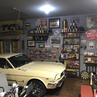 Classic Mustang and Vintage Garage Decor - Bobby from Wichita, KS