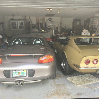 Classic Corvette and Porsche in Decorated Garage - Dave from Rockledge, FL