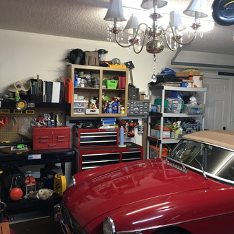 Organized Garage with Tool Storage and Classic Car - Dick from Myrtle Beach, SC