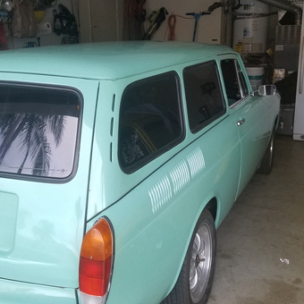 Classic Teal Wagon and Organized Garage Storage - Chris from Oceanside, CA