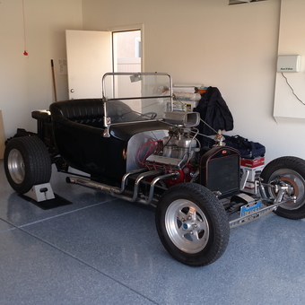 Classic Hot Rod and Organized Garage with Epoxy Floor - Leo from Menifee, CA