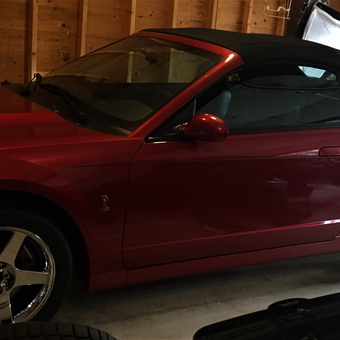 Red Mustang Convertible with Chrome Wheels - Ken from Assonet, MA
