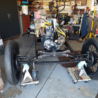 Classic Car Frame Restoration in Organized Garage - Junior from Romeoville, IL