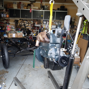 Engine Hoist and Restoration Tools in Organized Garage - Junior from Romeoville, IL