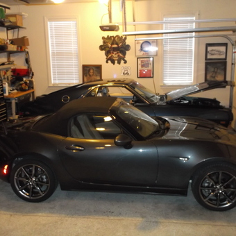 Organized garage with two sports cars and tool storage - Mike from MURFREESBORO, TN
