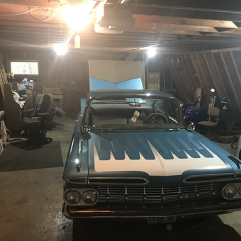 Classic Chevy in Spacious Garage with Tools - chevy59 from Albert Lea, MN