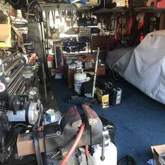 Organized Garage with Tools, Workbench, and Car - Manuel from Whittier, CA
