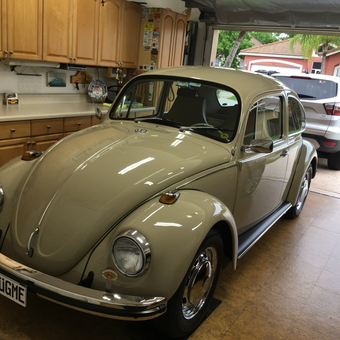 Classic VW Beetle in Organized Garage with Cabinets - Mick from Boynton Beach, FL