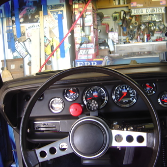 Classic Car Dashboard with Gauges and Workshop Tools - Mike from Dekalb, IL