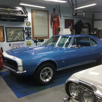 Classic Car Garage with Wall Decor and Lighting - Doug from Atlantic Highlands, NJ