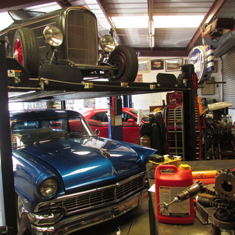 Classic Cars on Four Post Lift with Tools - John from Vallejo, CA
