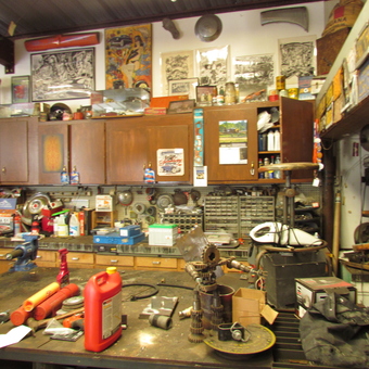 Organized Garage Workshop with Cabinets and Tools - John from Vallejo, CA