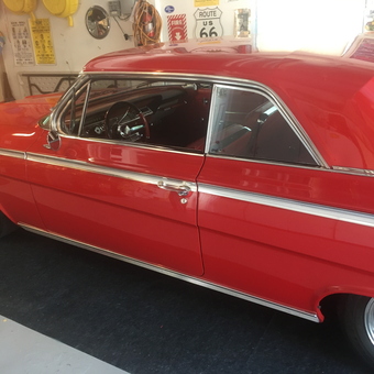 Classic Red Car in Decorated Garage - Lou from Clinton, CT