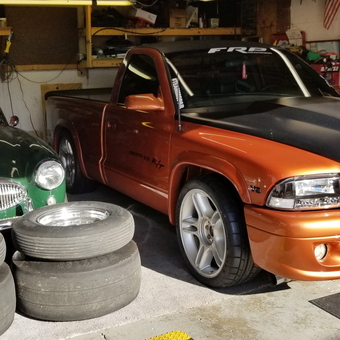 Classic Car, Custom Truck, and Spare Tires in Garage - Rob from Garden City, MI
