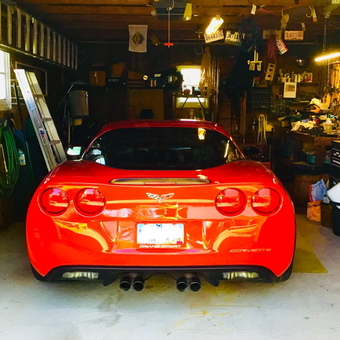 Organized Garage With Corvette, Storage and Tools - Crash from Springfield, OH