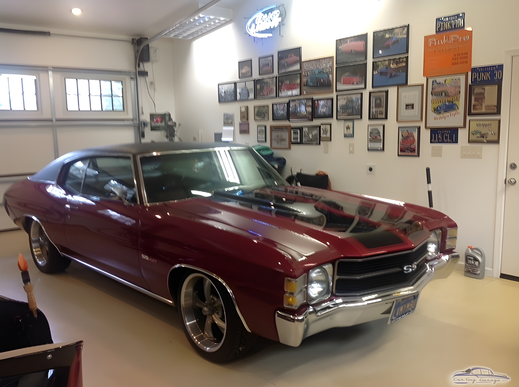 Classic Car Garage with Wall Decor and Tools - Alain from Corral de Tierra, CA