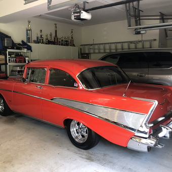 Classic Car in Organized Garage with Shelving - John from Huntingdon Valley, PA